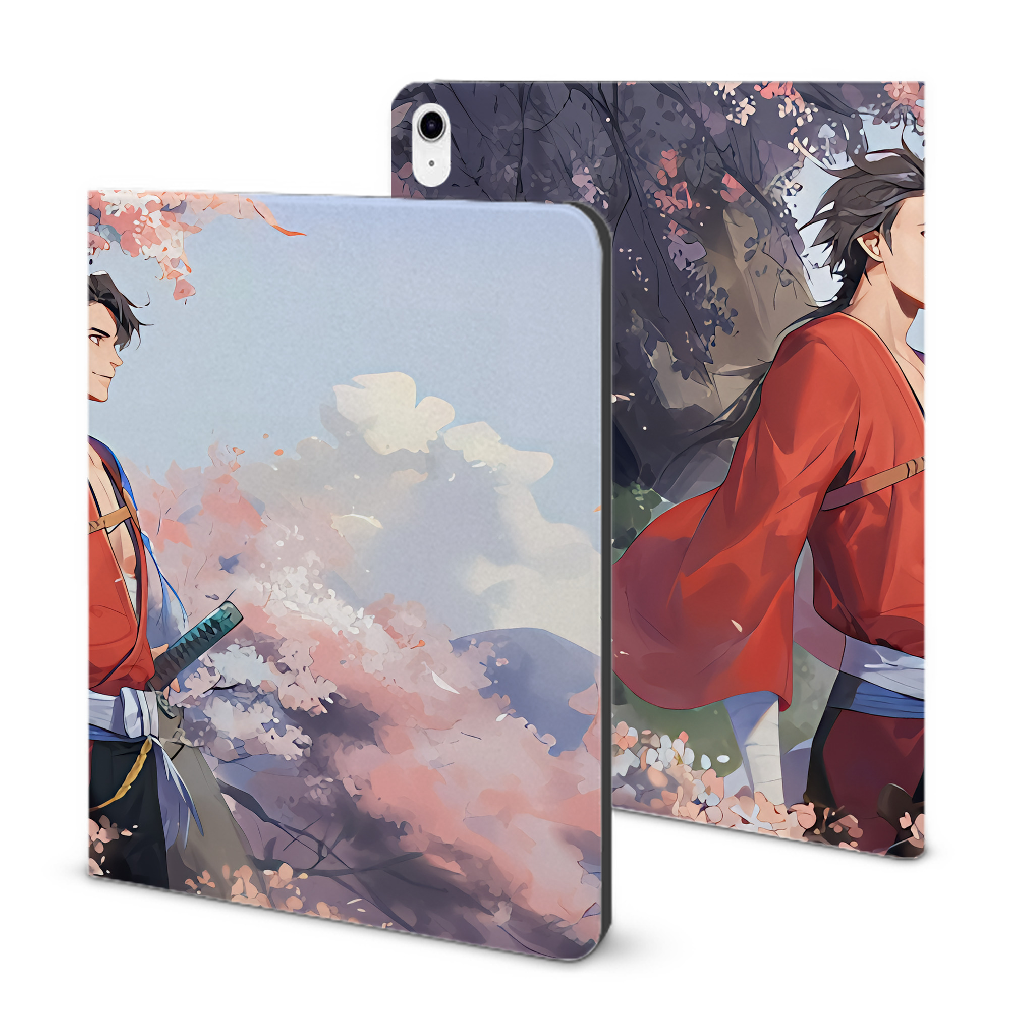 （画像用） 刀剣乱舞 Touken Ranbu IPad ケース ブック型 PUレザー TPU 耐衝撃 軽量 薄型 ペン収納なし 全面保護 IPad 各モデル対応